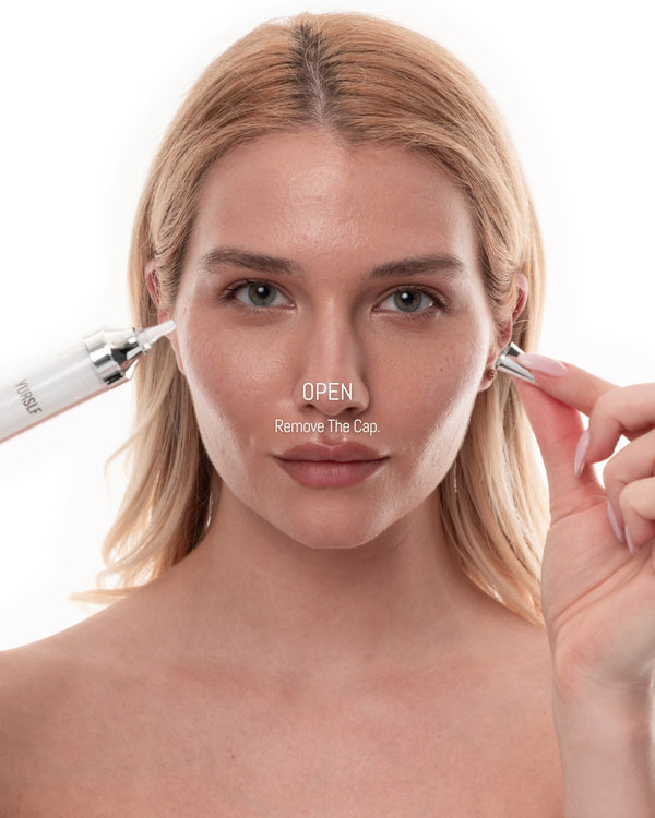 YURSLF PDRN removing the cap